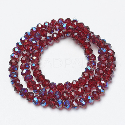 Electroplate Glass Beads Strands EGLA-A034-T4mm-I13-1