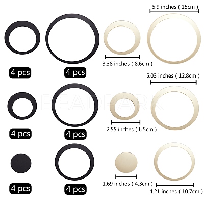 2 Sets 2 Colors Acrylic Self Adhesive Furniture Films AJEW-SZ0001-62-1