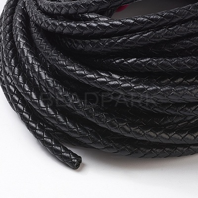 Braided Leather Cord with Core X-WL-F009-B02-5mm-1