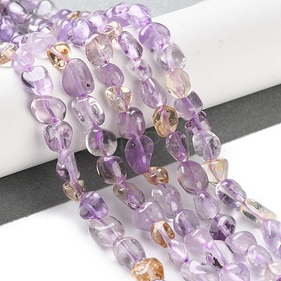 Natural Ametrine Beads Strands G-P497-01C-48-1