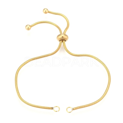 Adjustable 304 Stainless Steel Bracelet Making X-STAS-G169-02G-1