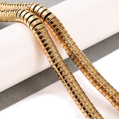 Electroplated Synthetic Non-magnetic Hematite Beads Strands G-H027-G01-05-1