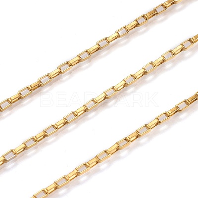 3.28 Feet Ion Plating(IP) 304 Stainless Steel Venetain Chains X-CHS-H007-34G-1