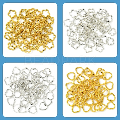 50Pcs Tibetan Style Alloy Bead Frame TIBEB-FS0001-10AS-1