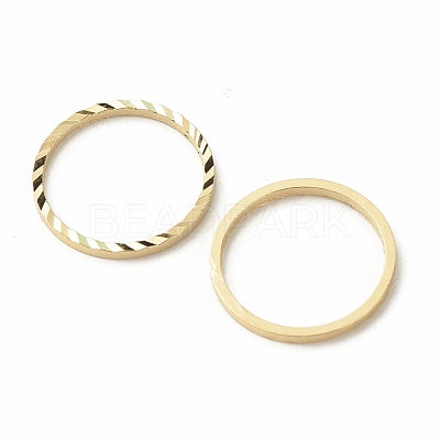 Brass Linking Rings KK-F831-018D-G-RS-1