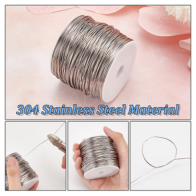 304 Stainless Steel Wire STAS-WH0016-47P-02-1