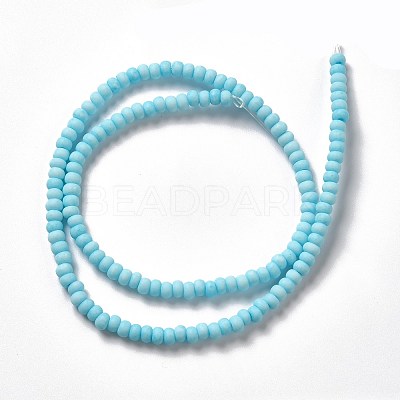 Handmade Frosted Porcelain Beads PORC-E017-01N-1