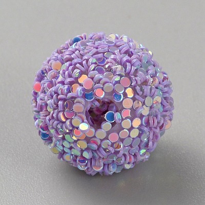 Opaque Acrylic Beads MACR-WH0010-12J-1
