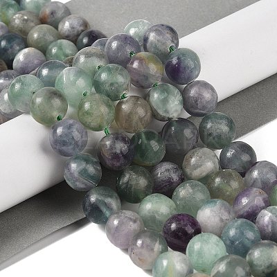Natural Fluorite Beads Strands G-P530-B04-05-1