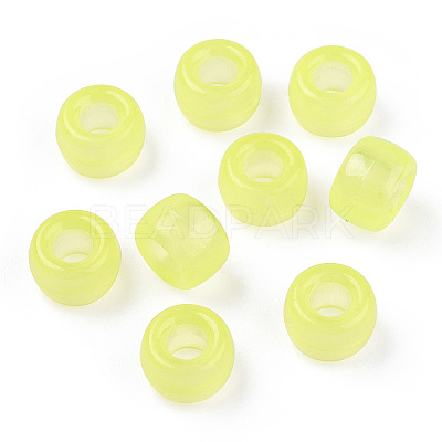 Transparent & Luminous Plastic Beads KY-T025-01-H08-1