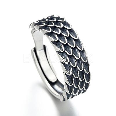 Alloy Squama Adjustable Finger Rings for Men FS-WGC01FD-01-1
