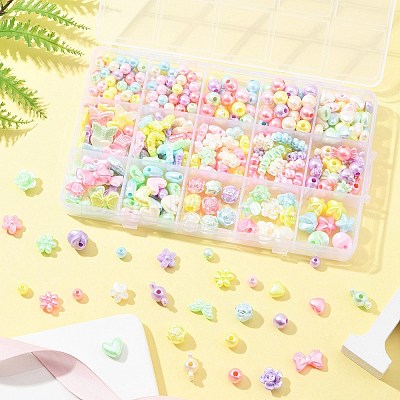 Imitation Pearl Acrylic Beads OACR-FS0001-50-1