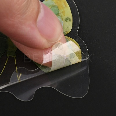 40Pcs 20 Styles PET Adhesive Waterproof Stickers Set LS-DIY-K032-50B-1