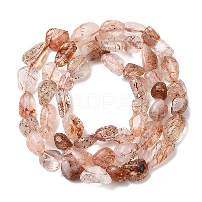 Natural Rutilated Quartz Beads Strands G-A208-05-1