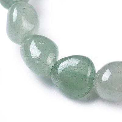 Natural Green Aventurine Bead Stretch Bracelets BJEW-K213-03-1