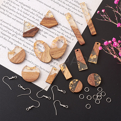 DIY Dangle Earring Making Kits DIY-FW0001-04P-1