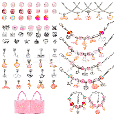 DIY European Bracelet Making Kits DIY-YWC0006-02A-1