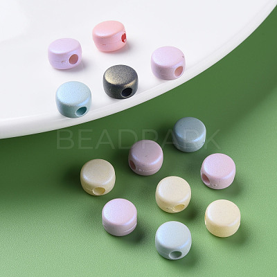 Spray Painted Acrylic Beads MACR-S373-05J-1