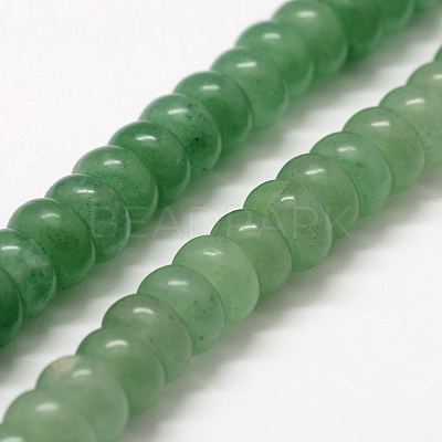 Natural Green Aventurine Bead Strands G-G668-08-5x8mm-1