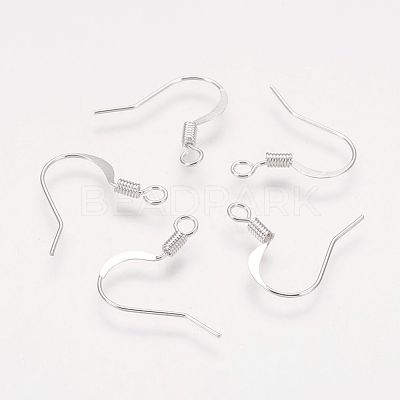 Brass French Earring Hooks KK-Q366-S-NF-1