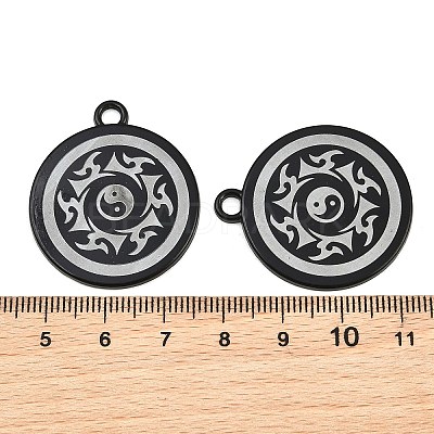 Baking Paint Alloy Painted Finish Pendants AL-CBA2376-08EB-1