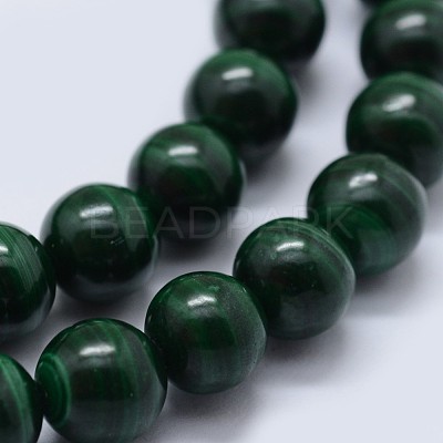Natural Malachite Beads Strands G-F571-27A2-4mm-1