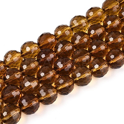 Transparent Glass Bead Strands GLAA-R095-8mm-32-1