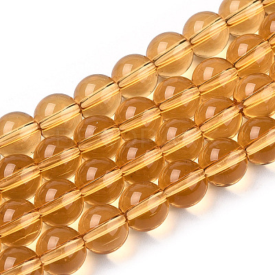 Transparent Glass Beads Strands GLAA-T032-T8mm-08-1