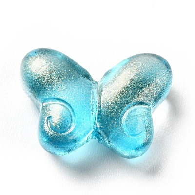 Transparent Baking Paint Glass Beads GLAA-F115-01F-1