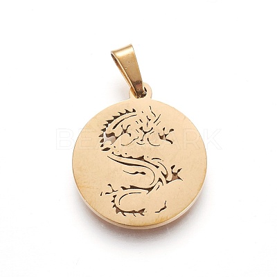 304 Stainless Steel Pendants STAS-P234-45G-1