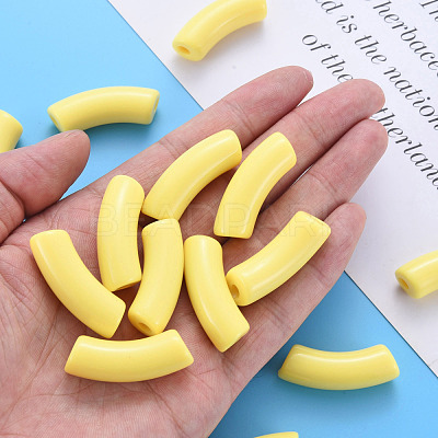 Opaque Acrylic Beads MACR-S372-001B-S024-1
