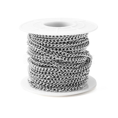 Tarnish Resistant 304 Stainless Steel Curb Chains CHS-R008-05-1