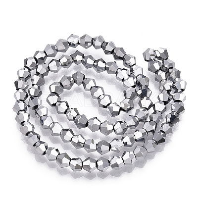 Electroplate Glass Bead Strands EGLA-R094-4mm-15-1