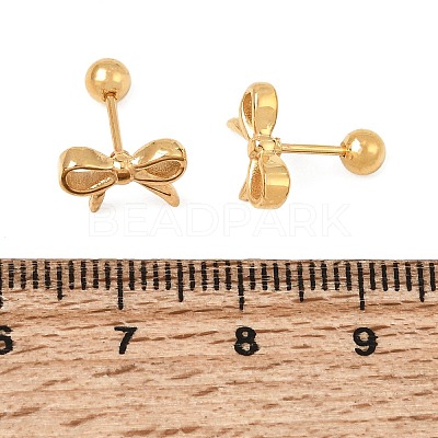 304 Stainless Steel Stud Earrings for Women SA-CBA44F8-04G-01-1