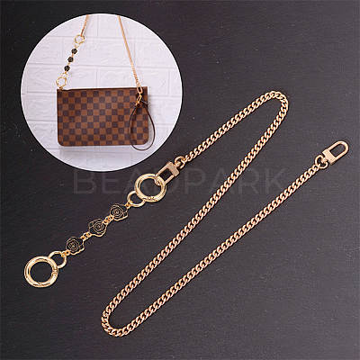 Alloy Enamel Flower Link Bag Strap Extenders FIND-WR0006-30-1
