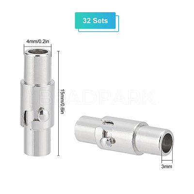 32Sets Brass Magnetic Screw Clasps KK-SC0001-98-1
