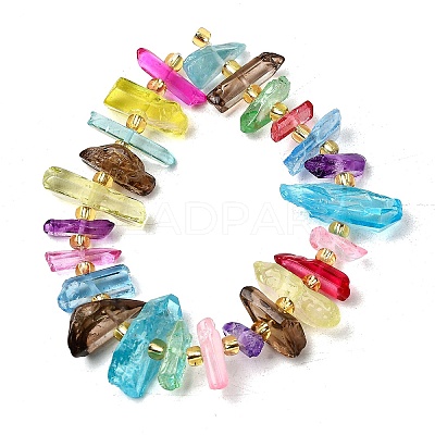 Natural Quartz Crystal Beads Strands X-G-F800-E09-1