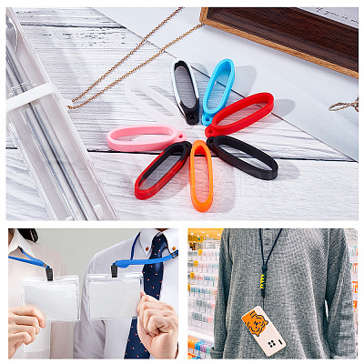 18Pcs 9 Colors Silicone Pendant SIL-GF0001-21-1