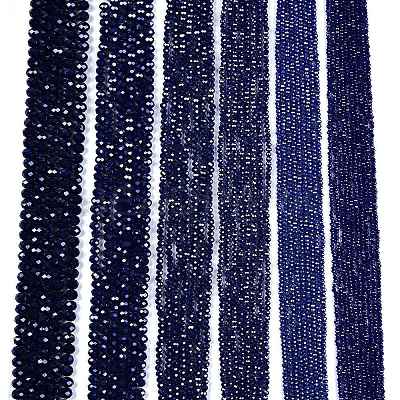 Electroplate Glass Beads Strands EGLA-A044-P8mm-A07-1