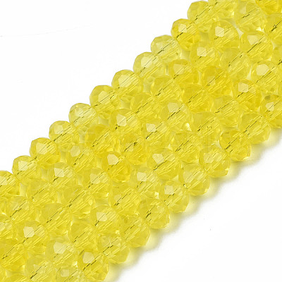 Electroplate Glass Beads Strands EGLA-A044-T6mm-A29-1