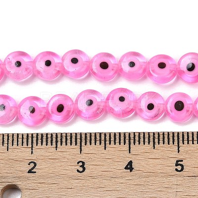 Handmade Evil Eye Lampwork Beads Strands LAMP-G164-10A-04-1