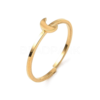 304 Stainless Steel Adjustable Open Cuff Rings RJEW-Q806-01G-02-1