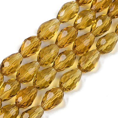 Transparent Glass Beads Strands X-EGLA-N013-T10mm-D08-1