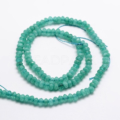 Dyed Natural Malaysia Jade Rondelle Beads Strands G-E316-2x4mm-29-1