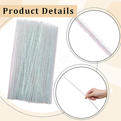 100Pcs DIY Iron & Plush Sticks FIND-CY0002-24B-1