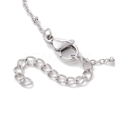 Tarnish Resistant 304 Stainless Steel Satellite Chain Bracelet Makings BJEW-JB10587-01-1