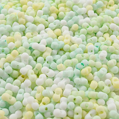 Macaron Color Opaque Frosted Glass Seed Beads SEED-K009-12B-04-1