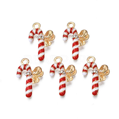 Rack Plating Alloy Enamel Pendants ENAM-N055-151B-1