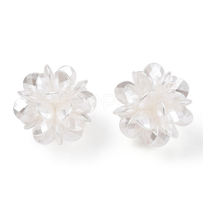 Handmade ABS Plastic Imitation Pearl Woven Beads FIND-N050-19-01-1