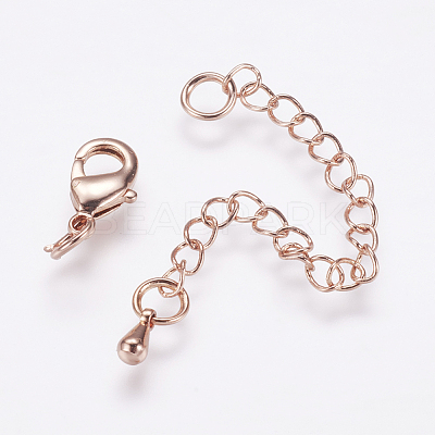 Long-Lasting Plated Brass Chain Extender X-KK-F711-09RG-1